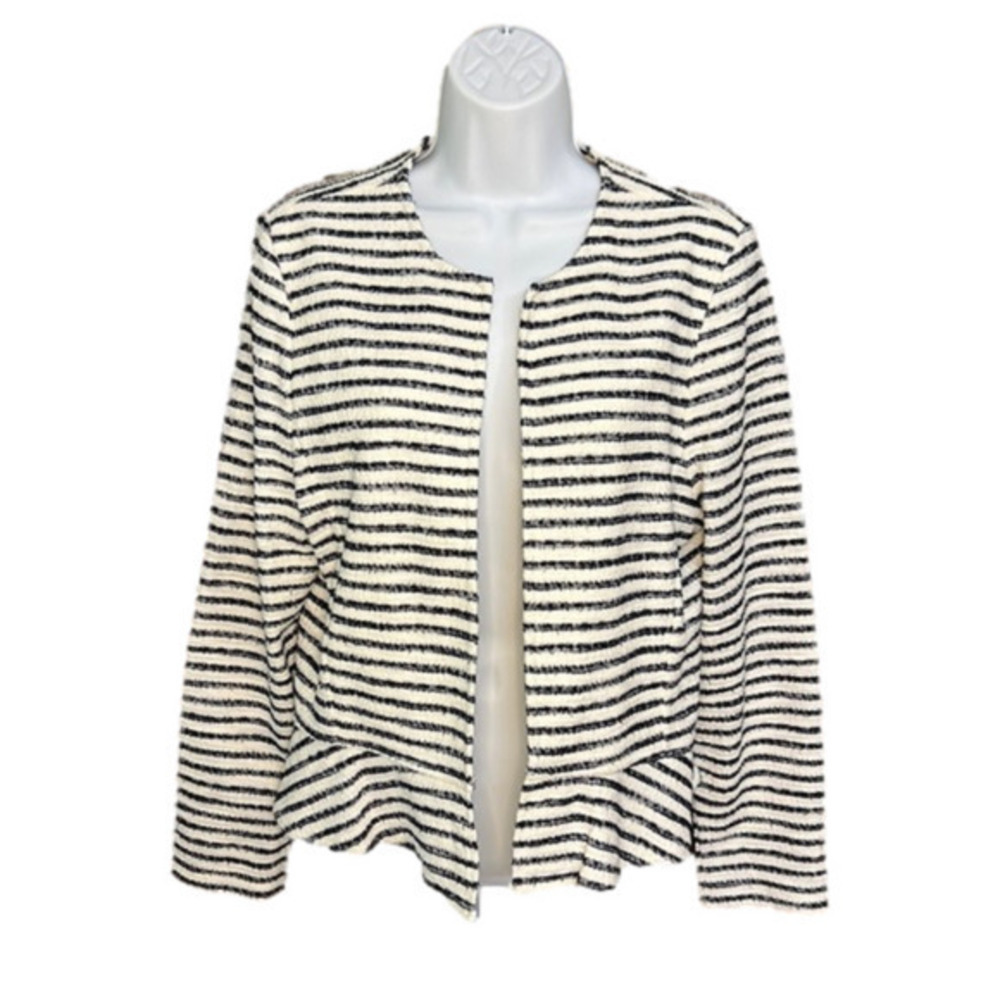 Loft Outlet Petite Striped Jacket Petite Medium